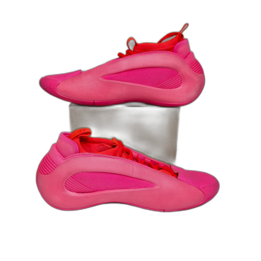 Adidas Harden Vol 8 Flamingo Pink Shoes | Men's Size 8.5 | Lucid Pink Solar Red - Picture 2 of 11